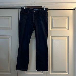 Lee total freedom dark wash straight leg jeans